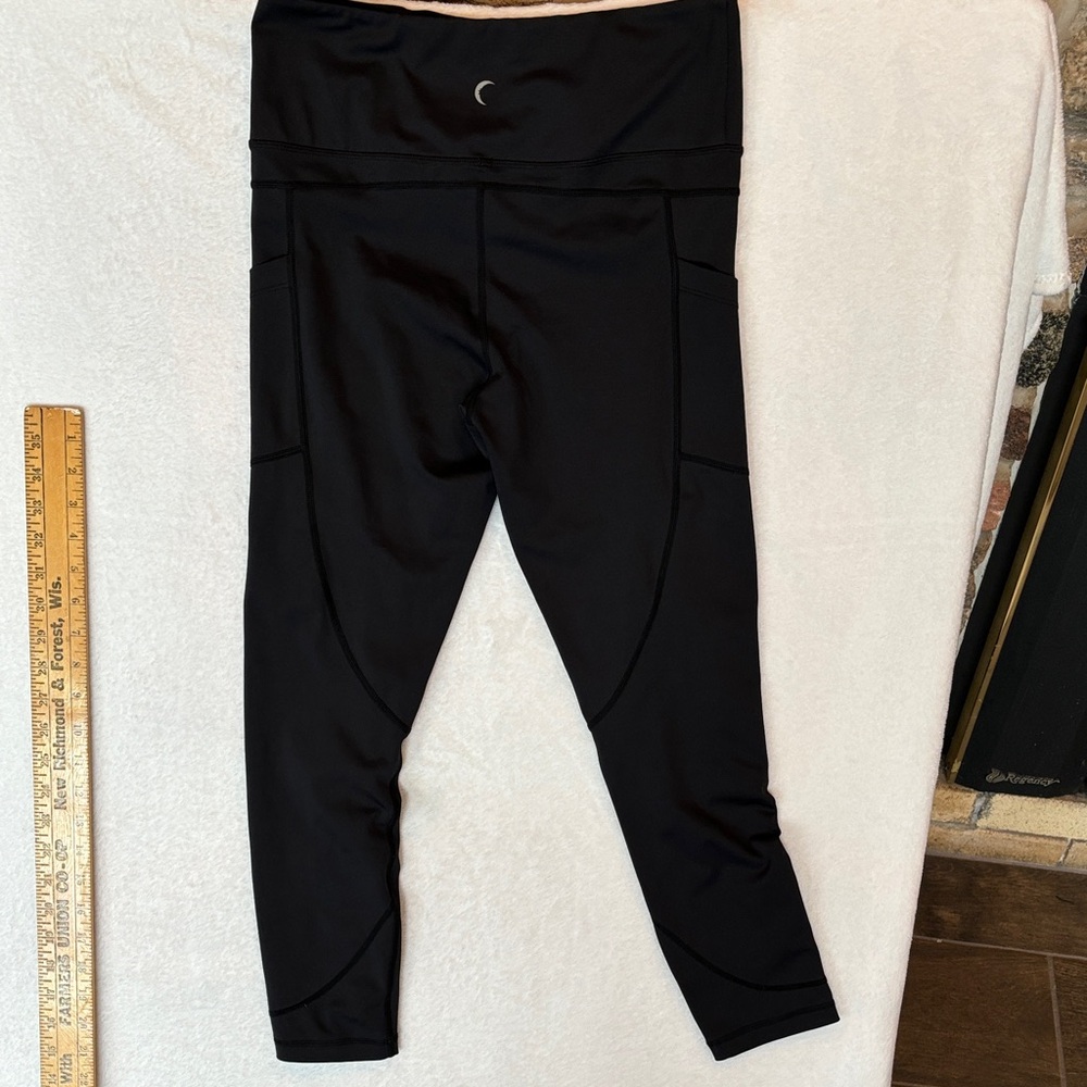 ZYIA Midnight Black brilliant high rise Activewear Leggings - Picture 5 of 5
